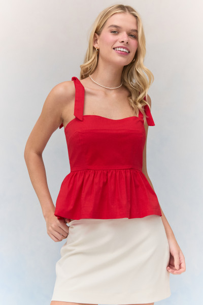 Top Tricoline Trixie Vermelho