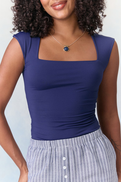 Top Ivy Poliamida Marinho