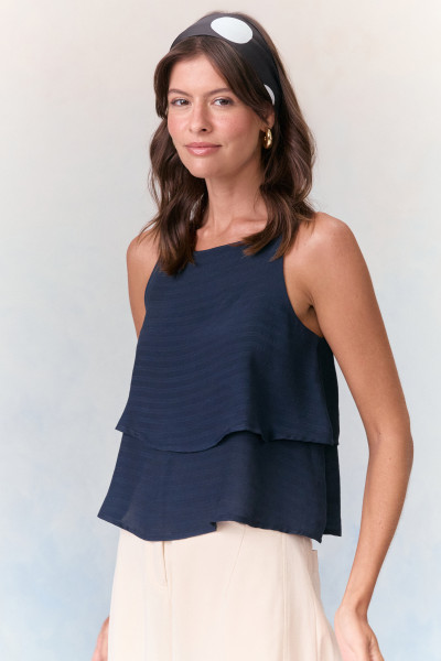 Regata Dupla Maya Viscose Marinho