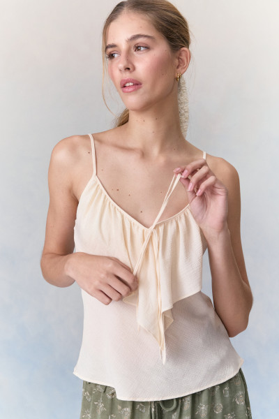 Blusa Babado Paula Off White