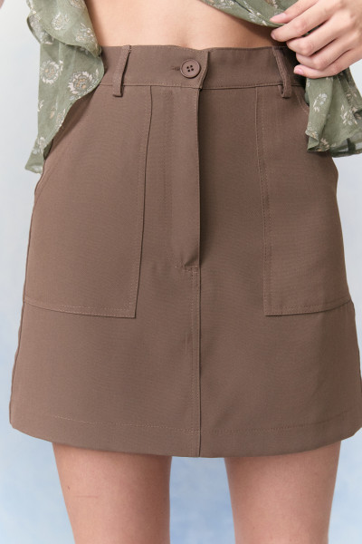 Saia Alfaiataria Yume Verde Oliva