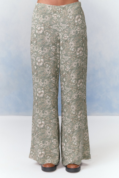 Calça Pantalona Viscose Eden Verde