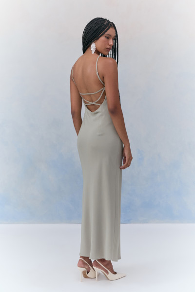 Vestido Halter Neck Ofélia Verde