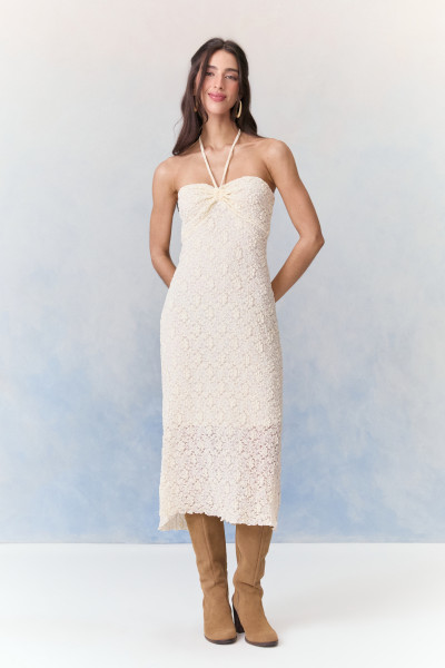 Vestido Renda Aurora Off White