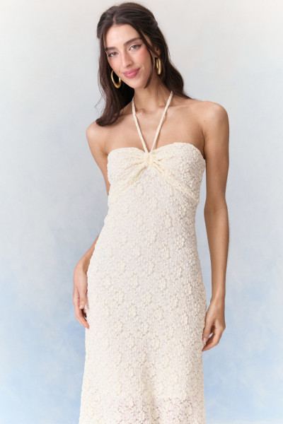 Vestido Renda Aurora Off White