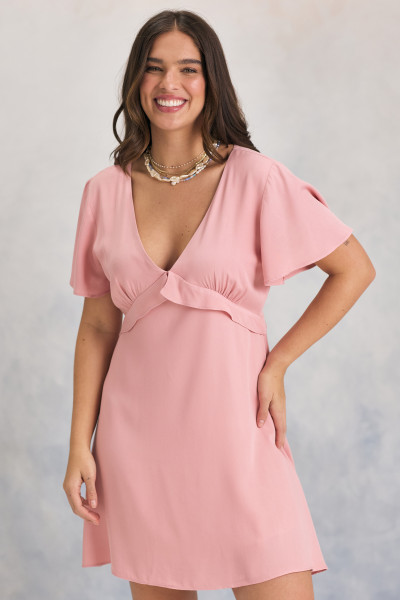 Vestido Curto Luli Rosa