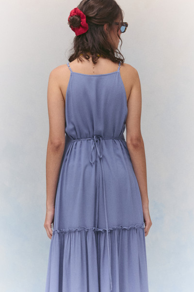 Vestido Midi Lya Azul