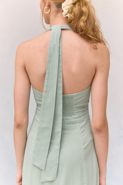 Vestido Midi Melinda Verde Claro