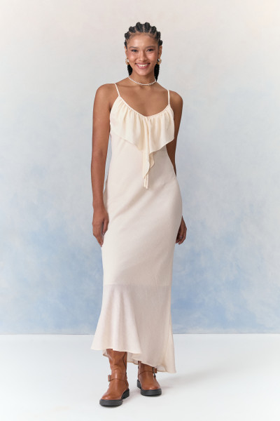 Vestido Midi Ruby Off White