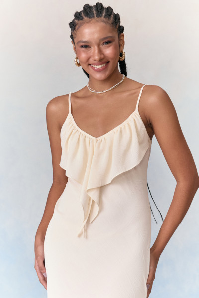 Vestido Midi Ruby Off White