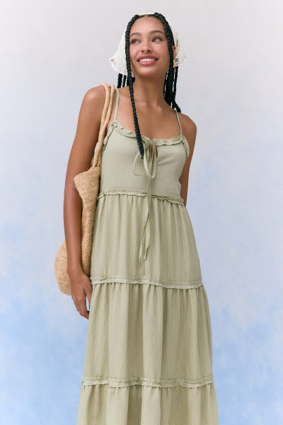 Vestido Midi Braids Verde 