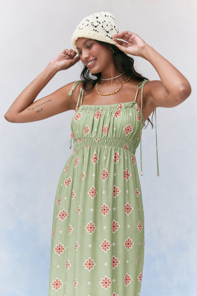 Vestido Longo Fiorene Verde