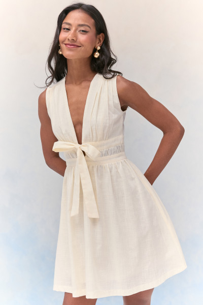 Vestido Curto Cotton Alya Pérola