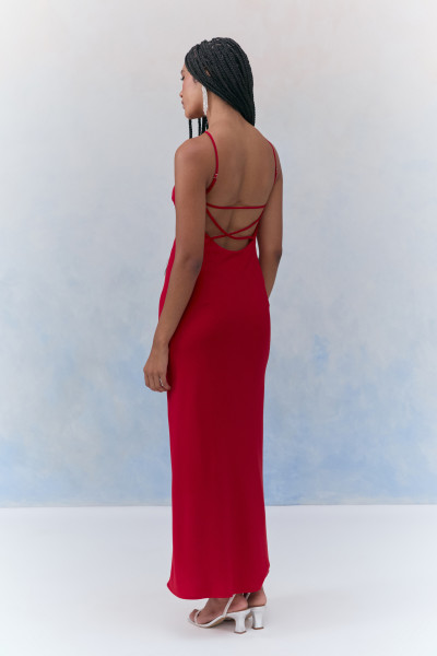 Vestido Halter Neck Ofélia Vermelho