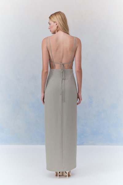 Vestido Longo Backless Catherine Verde