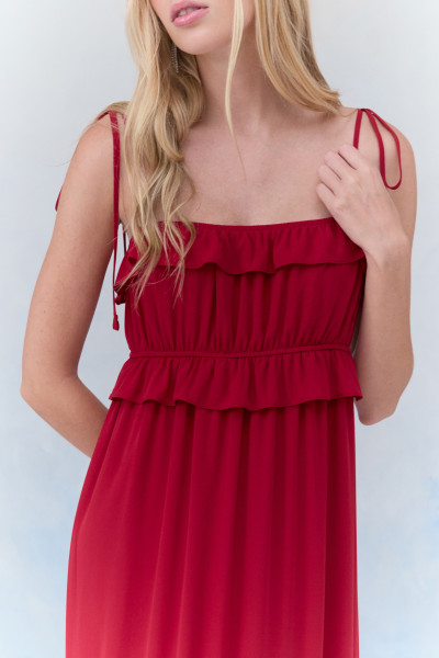 Vestido Longo Petit Blanc Vinho