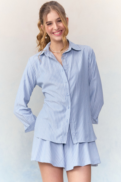 Camisa Stacy Stripe Azul