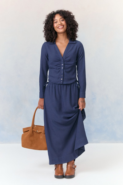 Saia Longa Crepe Hélida Marinho