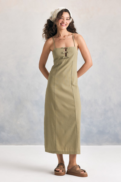 Vestido Lacinhos Emi Verde