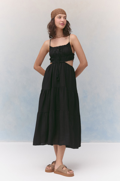 Vestido Midi Leonie Preto