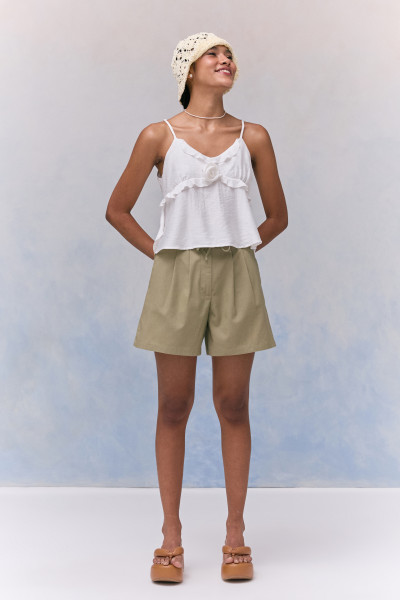 Shorts Com Laço Lea Verde Claro