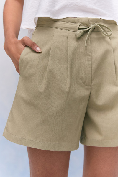 Shorts Com Laço Lea Verde Claro