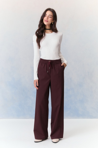 Calça Wide Olie Marrom