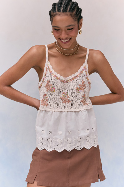 Blusa Crochê Debby Pérola