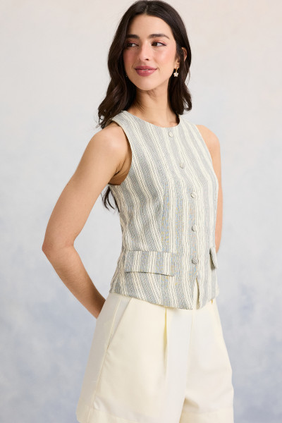 Colete Decote U Sky Preto