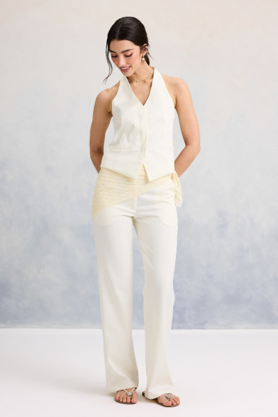 Calça Reta Heloise Off White