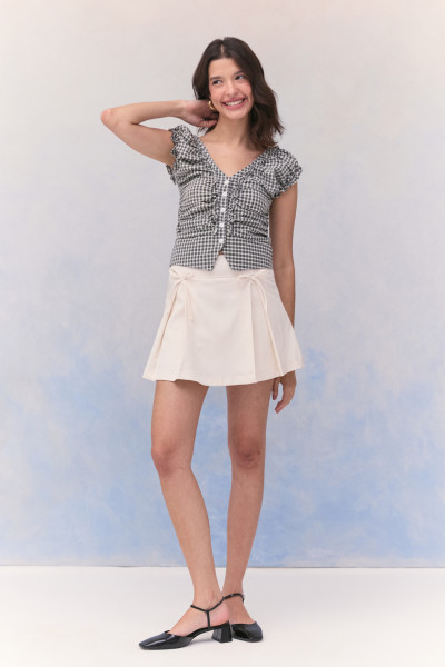 Shorts Saia Lacinhos Off White