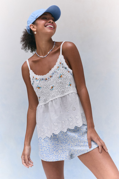 Blusa Crochê Thais Off White