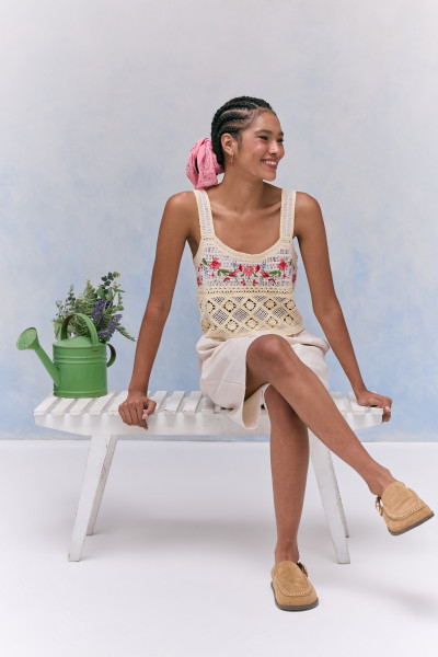 Blusa Crochê Garden Amarelo