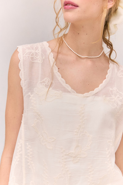 Blusa Bordado Nabi Pérola