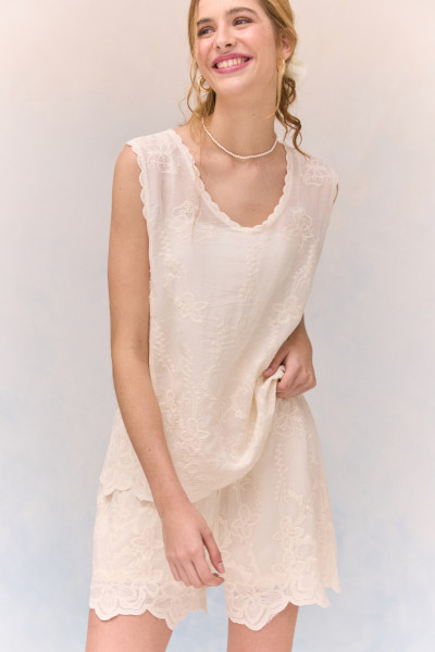 Blusa Bordado Nabi Pérola