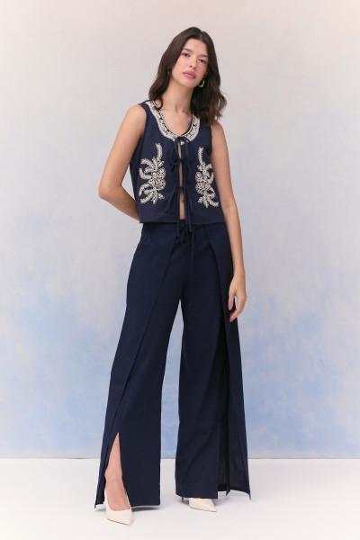 Calça Com Amarração Eli Marinho