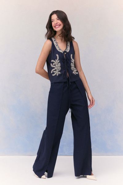 Calça Com Amarração Eli Marinho