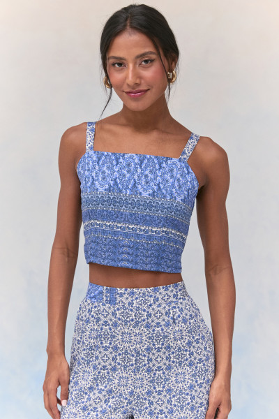 Blusa Estampa Lumi Azul