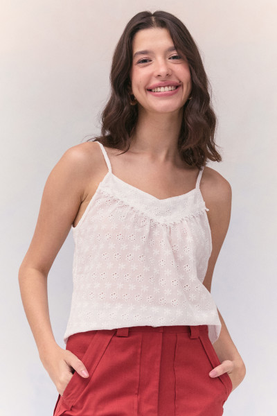Blusa Laise Alina Off White