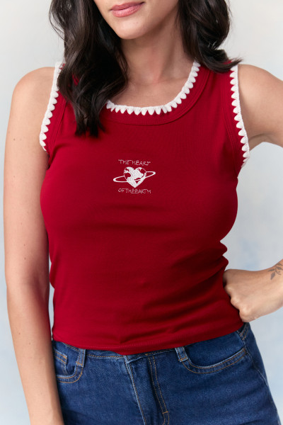 Camiseta The Heart Of The Earth Vermelho 