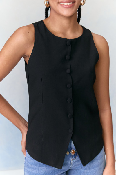 Colete Alfaiataria Eiko Preto