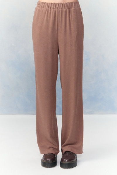 Calça Reta Meli Marrom