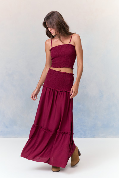 Saia Lastex Hana Vinho