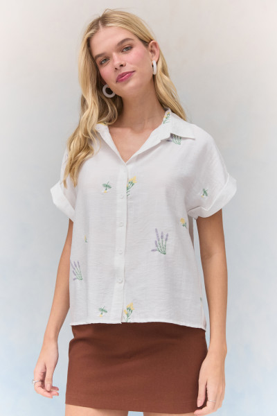 Camisa Manga Curta Eve Off White