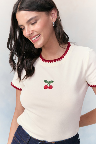 Camiseta Cherry Off White 