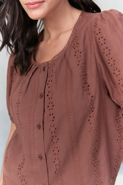 Blusa Laise Gabriela Marrom