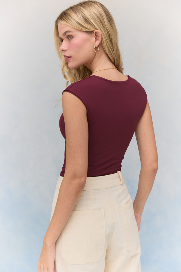 Top Ivy Poliamida Vinho