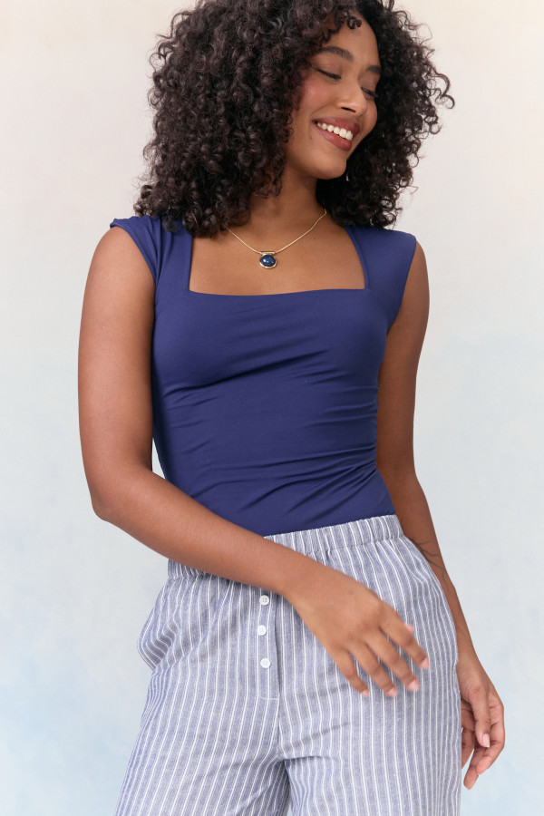 Top Ivy Poliamida Marinho