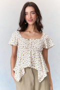 Blusa Flower Gi Off White
